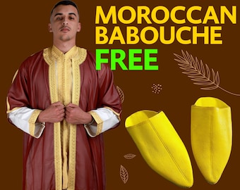Handmade Moroccan Caftan Jabadour: 3-Piece Muslim Nikah Dress