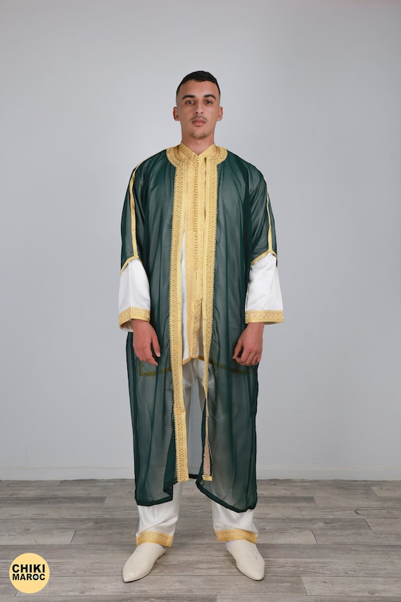 Moroccan Jabador for Men: 3-piece Groomsmen Kaftan Jellaba - Etsy Moroccan Jabador for Men: 3-piece Groomsmen Kaftan Jellaba - Etsy