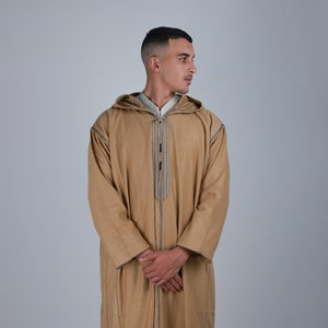 Luxury Moroccan djellaba, Wool Djellaba for men, Kaftan long, Traditional Jabadour, Jellaba Marocain pour Homme, Thobe Jalabiya, Eid qamis