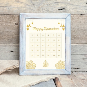 Ramadan calendar countdown to Eid, Ramadan Decoration, Ramadan Decor, Eid gift, Ramadan Gift, Ramadan Printable