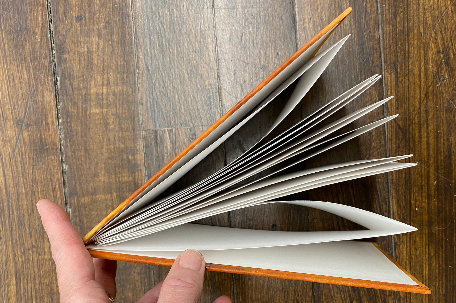 Golden Handmade Concertina Book Hardcover Handbound Etsy UK