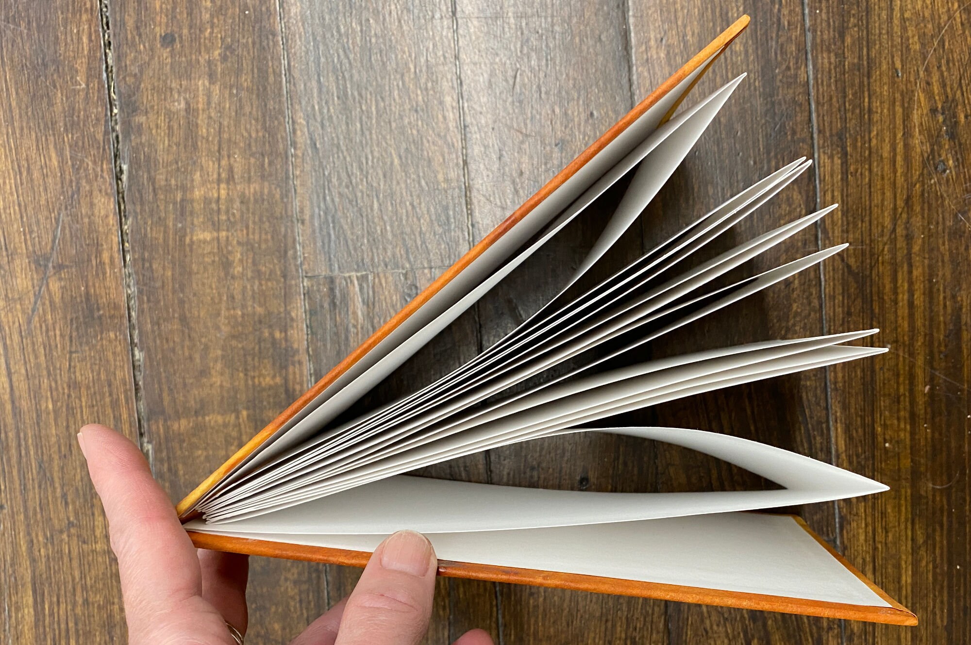 Golden Handmade Concertina Book Hardcover Handbound Etsy UK