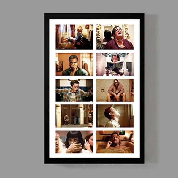 Comedy Bathroom Art Etsy