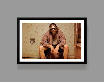 Bathroom Big Lebowski Art - Etsy