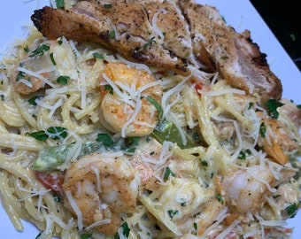 Cajun Chicken & Shrimp Pasta