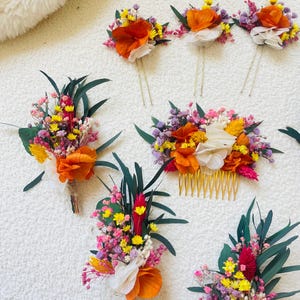 Farbenfroher Boho-Hochzeits- oder Eventkamm