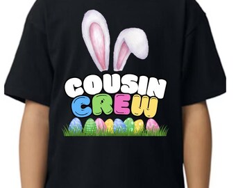 Easter Cousin Crew / File digitale / Abbinamento / Caccia alle uova / Bambini / Famiglia