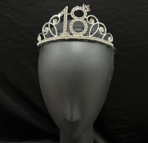 18. Geburtstag Tiara & Schärpe Set – Roségoldene Strass-Krone Mit Kamm & Satinband, Für Prinzessinnen-Partys