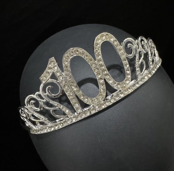 100. Geburtstag Schärpe & Tiara Set In Gold – Dekoration & Geschenk Für Frauen