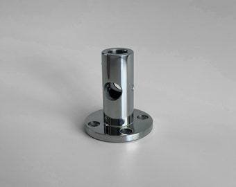 TYPE F-P | Stainless Steel Union Flange With Screw Holes | Industrial Shelf | DIY Furniture Hardware | Custom Cut Pipes & Rods | Free Plan