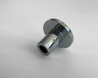 TYPE D-P | Stainless Steel Flange | Industrial Shelf | DIY Furniture Hardware | Custom Cut Pipes & Rods | Free Plan