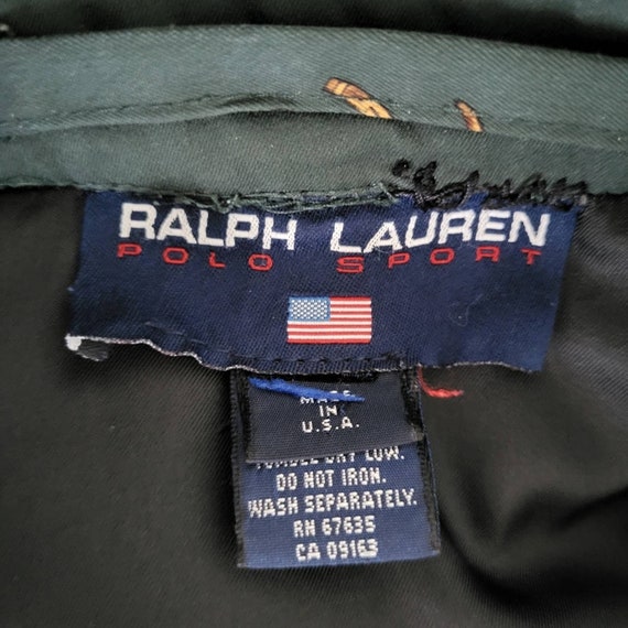 VTG 90's Ralph Lauren Polo Sport Equestrian Saddl… - image 7