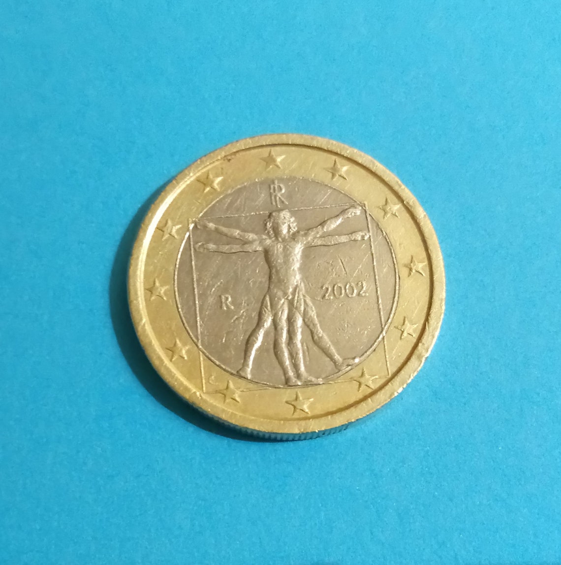 Piece De 1 Euro Rare Leonard Vinci 1 Euro Coin Italy 2002 Leonardo da Vinci | Etsy