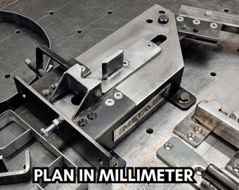 Plans for a universal Metal Bender in millimeters (English)