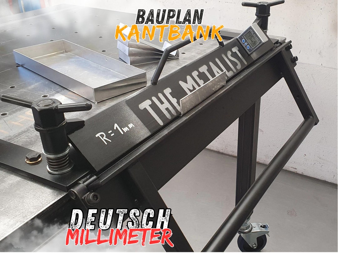 Plano de construcción de la máquina dobladora de chapa // banco de doblado  - Etsy México, image size:1080x810