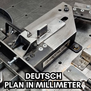 Pläne in Deutsch für einen universellen Metallbieger in Millimeter Bild 1