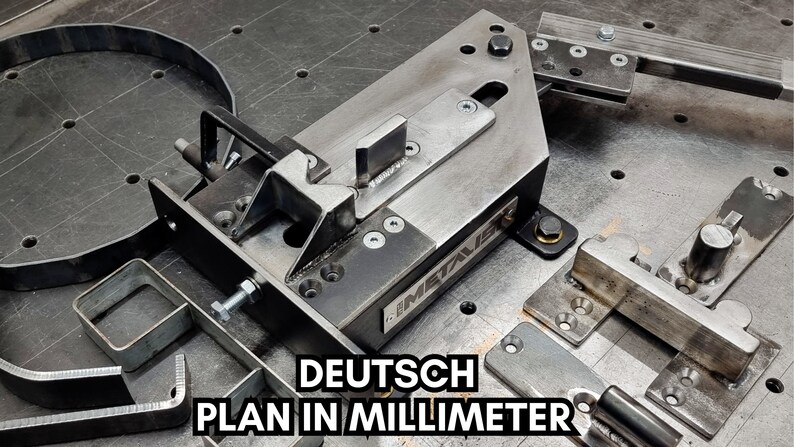 Pläne in Deutsch für einen universellen Metallbieger in Millimeter Bild 1