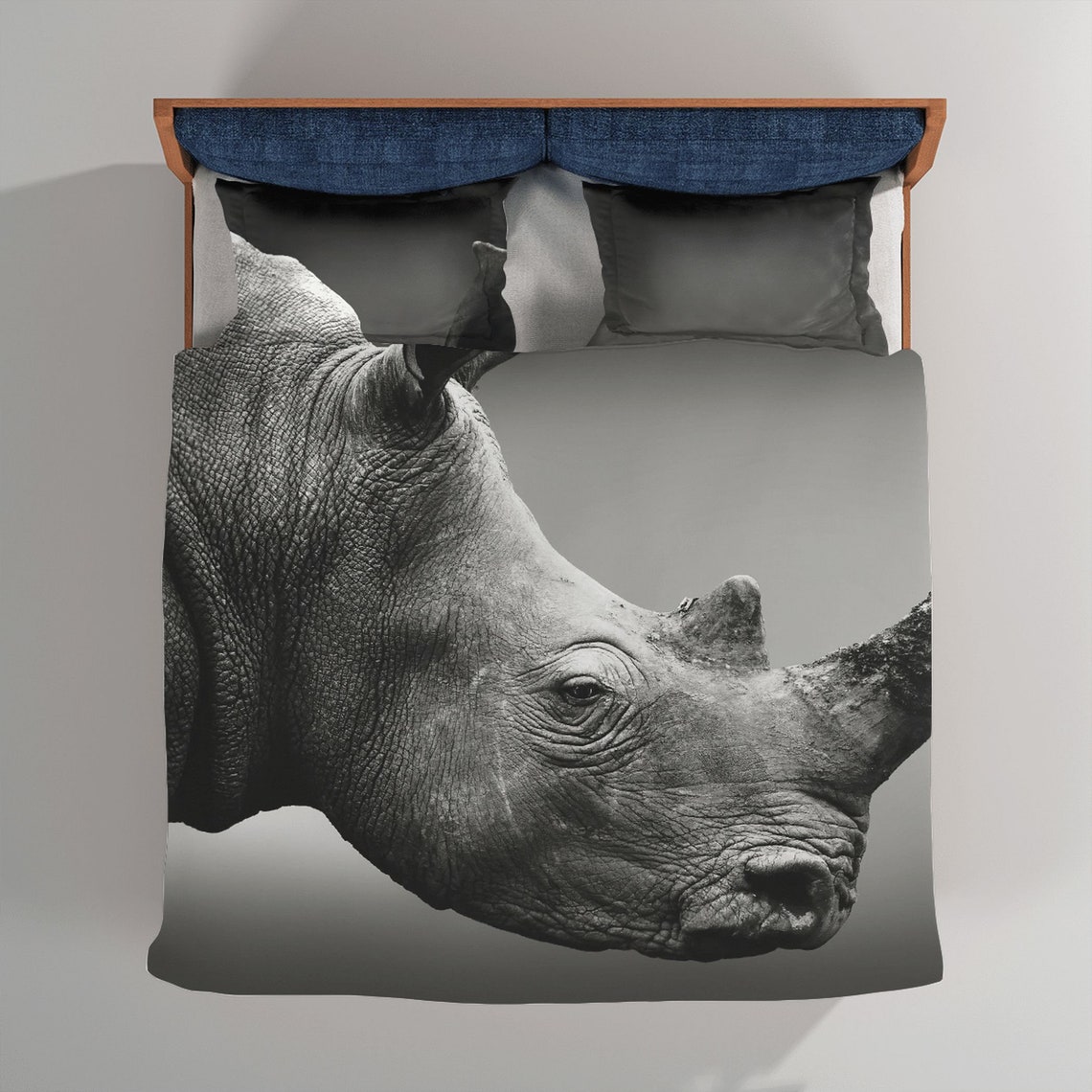 Wild Rhinoceros 1 Quilts Patterns For Sale Fabric Quilt Etsy