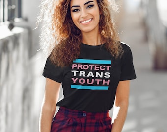 Proteger la camisa juvenil trans, aliado trans, aliados trans, proteger a los niños trans, camisa de aliado LGBTQ, camisa transgénero, camisa del orgullo trans, camisa trans