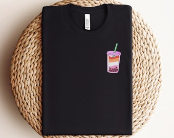 Boba Tea Lesbian Shirt Subtle Lesbian Pride Shirt Lesbian Clothing Lesbian Tshirt Lesbian Gifts WLW Shirt WLW Pride Shirt Queer Women Shirt