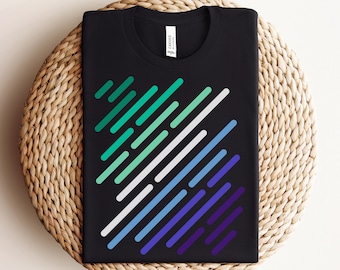 Camiseta MLM con bandera, MLM, LGBT, LGBTQ, regalos MLM, camiseta del orgullo, tiendas propiedad de personas queer, orgullo sutil, bandera MLM gay, orgullo MLM, queer, orgullo, camiseta gay