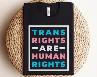 Trans Shirt, Trans Pride, Trans, LGBT, LGBTQ, Transgender MTF Clothing, Queer Owned Shops, Subtle Pride, Transgender Ally, Trans Rights