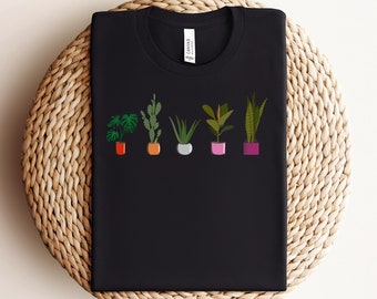 Plant Lesbian Shirt, Lesbian Pride Shirt, Subtle Lesbian, Queer Gifts, Plant Lovers, Lesbian Feminist, Cute WLW Shirts, WLW Pride Tshirts