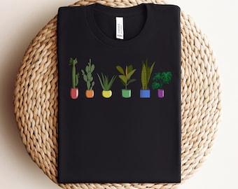 Plant LGBTQ Pride Shirt, Queer Pride Tshirts, Cute Pride T-Shirt, LGBTQ Ally, Subtle Pride T-Shirt, Queer Gift, Lesbian Shirt, Gay Shirt