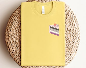 Cake Asexual Shirt, Asexual, Asexual Pride, Ace Pride, LGBT, LGBTQ, Queer Owned Shops, Queer Owned Business, Pride, Pride Flag, Subtle Pride