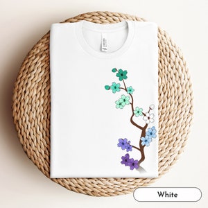 Sakura MLM Shirt, Mlm, LGBT, LGBTQ, Mlm Gift, Pride Shirt, Queer Owned Shops, Subtle Pride, Gay Mlm Flag, Mlm Pride, Queer, Pride, Gay Shirt
