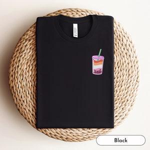 Boba Tea Lesbian Shirt Subtle Lesbian Pride Shirt Lesbian Clothing Lesbian Tshirt Lesbian Gifts WLW Shirt WLW Pride Shirt Queer Women Shirt