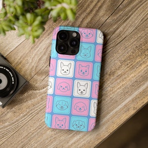 Trans iPhone Case - Kawaii Dogs, Trans Pride, Trans Phone Case, Pride Phone Case, Pride iPhone, Subtle Pride, Transgender Gift, Trans Rights