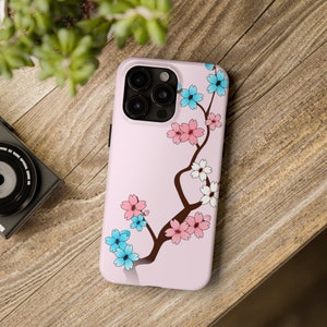 Trans iPhone Hülle - Pink Sakura, Trans Pride, Trans Phone Case, Pride Phone Case, Pride iPhone, Dezenter Stolz, Transgender Geschenk, Trans Rights
