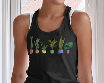 Plants LGBTQ Pride Tank Top Queer Racerback Tank LGBTQ Tank Top LGBT Tank Top Subtle Pride Tank Top Cute Queer Tank Top Gift For Lgbtq Ally