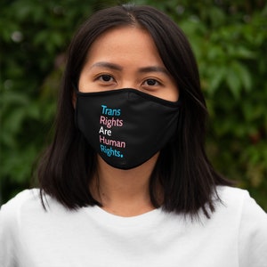 Les droits trans sont des droits humains Masque facial, Masque facial trans, Masque trans, Transgenre, Fierté trans, Cadeaux trans, Masque facial queer, Masques de fierté
