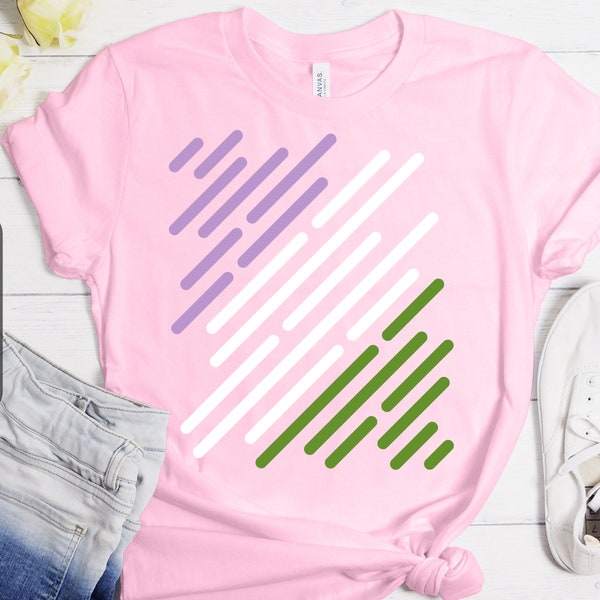 Genderqueer Flag Shirt, Genderqueer Pride, Simple Genderqueer, Genderqueer Visibility, Genderqueer Gift Ideas, Queer, Gender Neutral Shirt