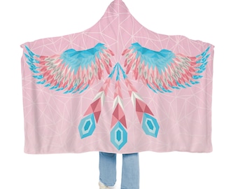 Polygon Wings Trans Blanket, Trans Pride, Trans, LGBT, LGBTQ, Queer Owned Shops, Subtle Pride, Transgender Ally, Trans Rights, Trans Gifts