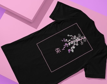 Haiku Sakura Asexual Shirt, Asexual Pride, Asexual, Gift, Asexual Color, Pride Shirt, Ace Pride, Cute Asexual, Kawaii Asexual, Ace Shirt