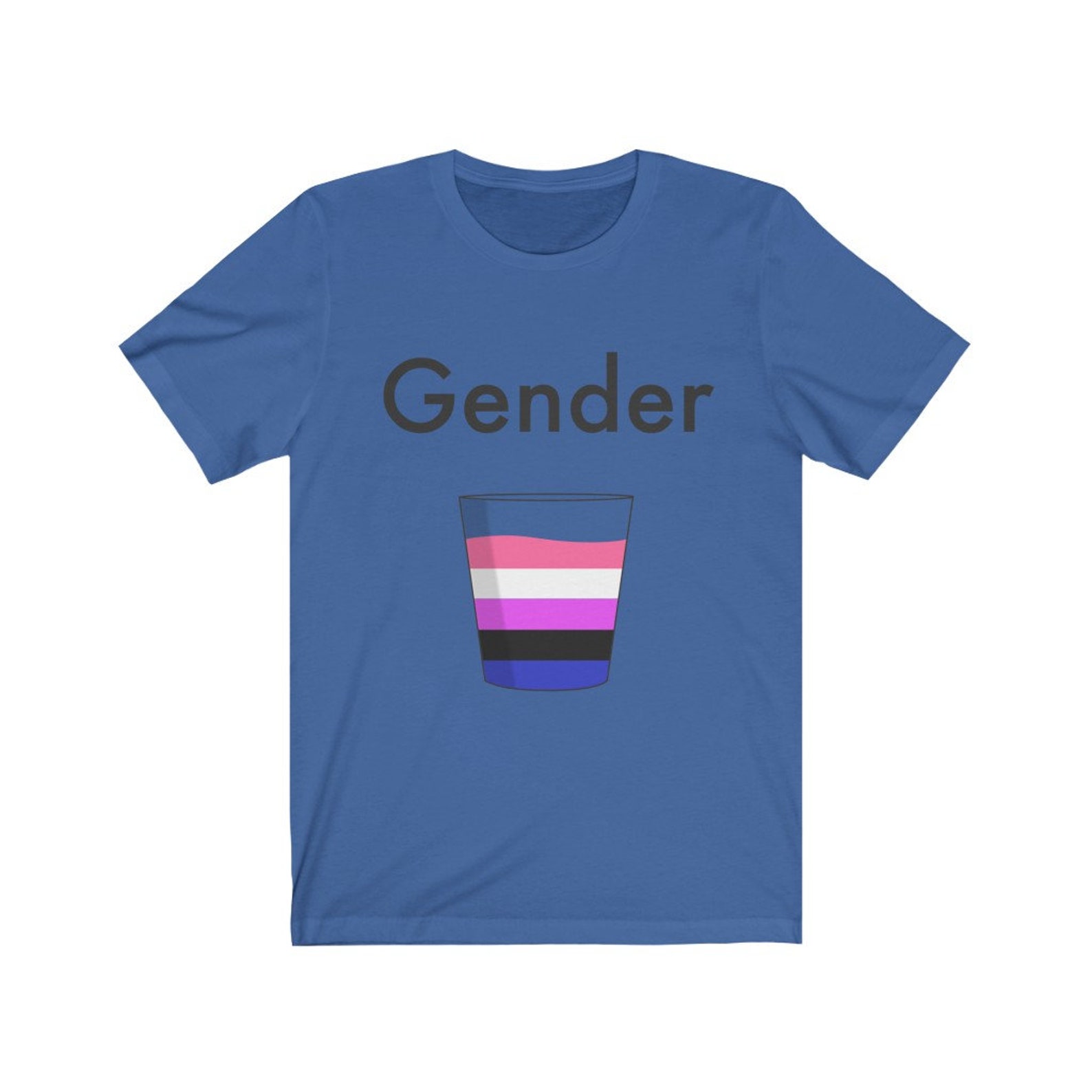 Genderfluid Shirt Genderfluid cup T-shirt Transgender tee | Etsy