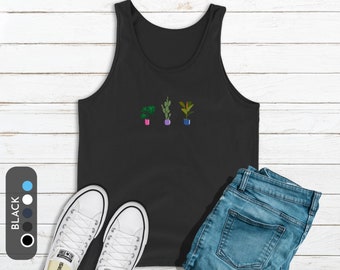 Bisexual Plant Tank Top, Bisexual Tank Top, Bi Tank Top, Bisexual Pride Tank Top, Bi Gift, Bi Pride, Queer Shirt, LGBTQ Shirt, Queer Pride