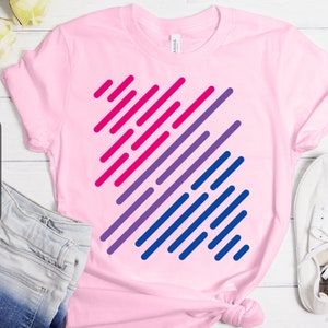 Camiseta con bandera bisexual, camiseta del orgullo bisexual, camiseta bisexual sutil, camiseta linda del orgullo bisexual, camiseta bi, camiseta del orgullo bisexual, ropa bisexual, regalo bisexual