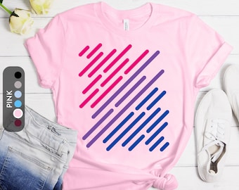 Bisexual Flag Shirt Bisexual Pride Shirt Subtle Bisexual Shirt Cute Bi Pride Shirt Bi Shirt Bi Pride Tshirt Bisexual Clothing Bisexual Gift