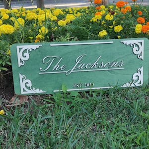Surname Signs,3d Wood Signs, Housewarming Gift,Wedding,Custom Engagement Gift, Last Name Sign, Established Sign,Custom Wedding Signs(indoor)