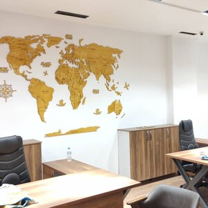 MAPAS DE PARED DE MADERA 3D