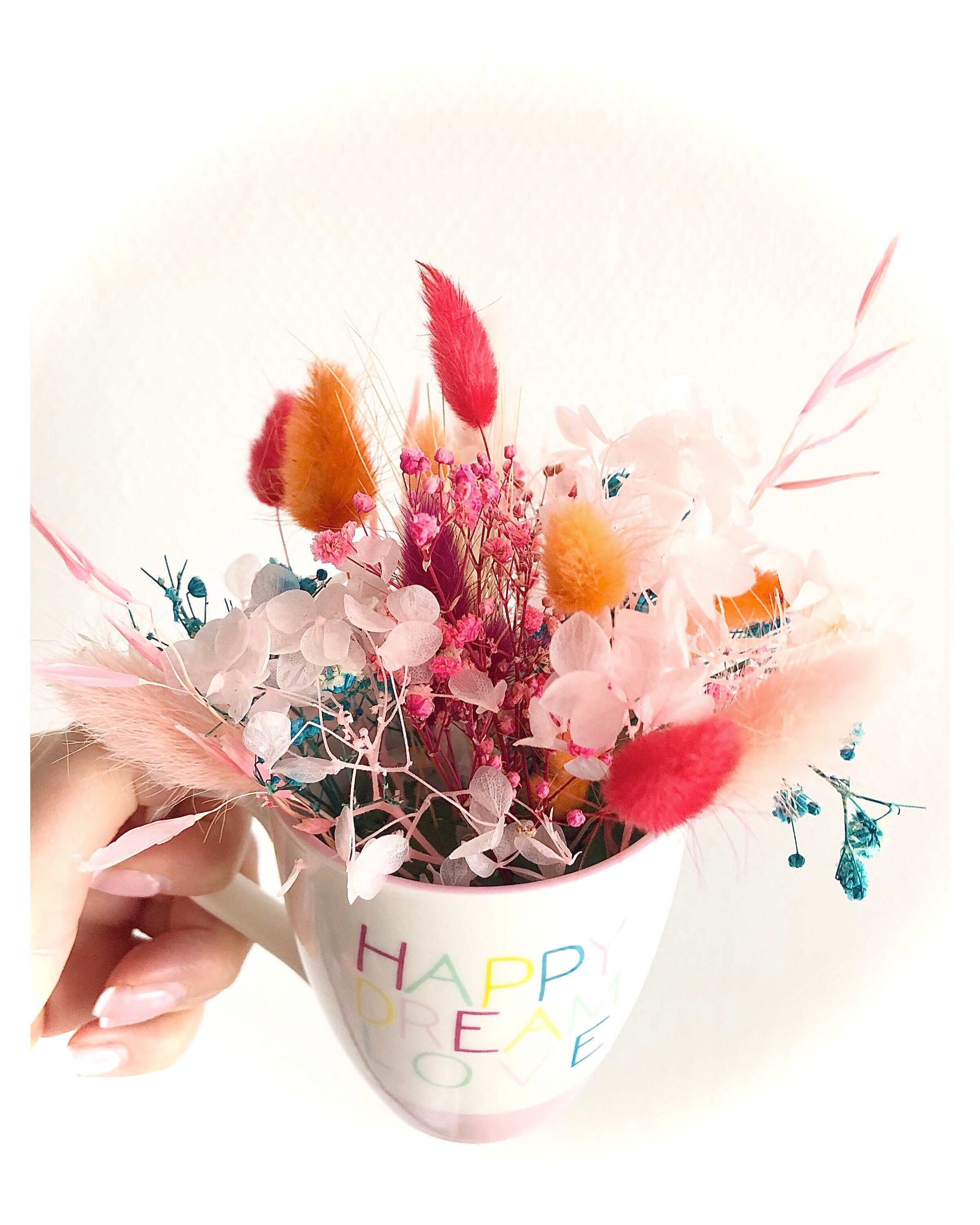 Mug Remplie de Fleurs Séchées - Happy Dream Love Gifts For Her