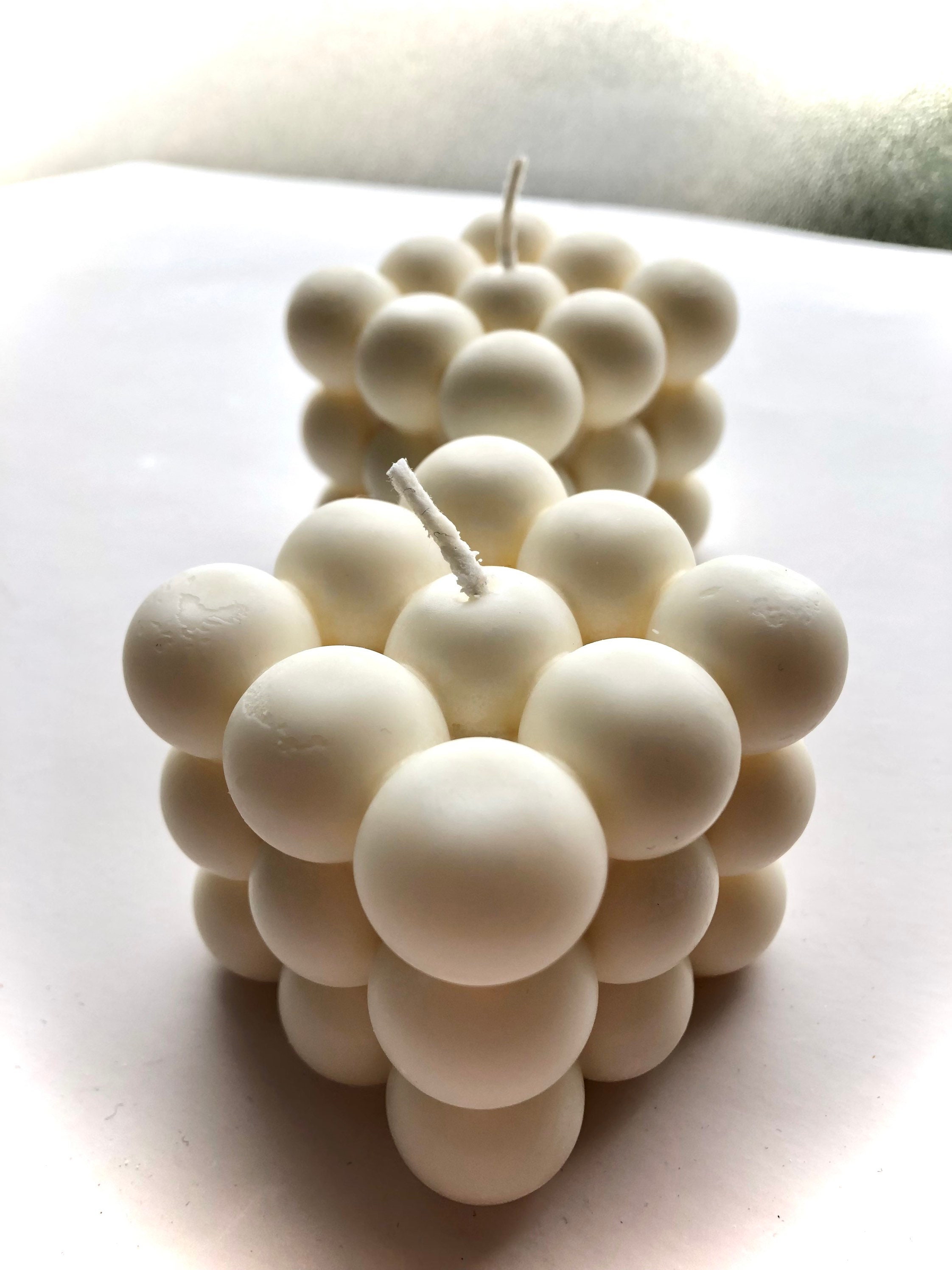 Bubble Bougies Duo - Légère Senteur de Litsée Citronnée Cadeau Fête Des Mères