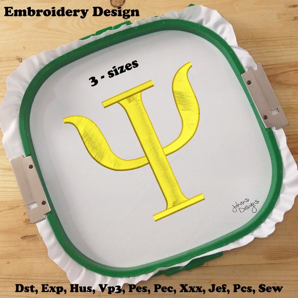 Psychology Symbol Embroidery Design