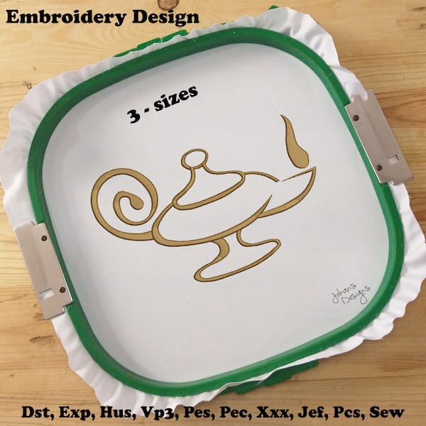 Nurse Oil Lamp Embroidery Design