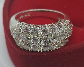 ジルコニア付き925シルバー製リング | RW 57-18.1 mm - Etsy 日本