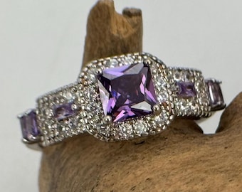 Anello di design, argento sterling 925, 20 mm, misura 63, zirconi cubici, stile vintage, regalo, patina, esclusivo per donna, anello in argento pavé